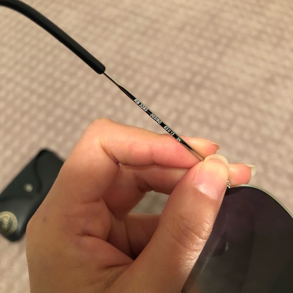 Super light frame Ray-Ban aviator style sunglasses - Picture 3 of 5